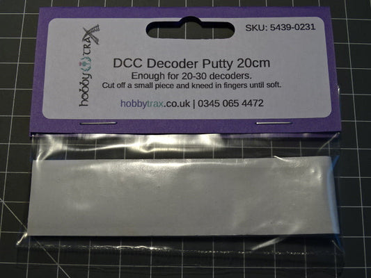 DCC Decoder putty 8 inches