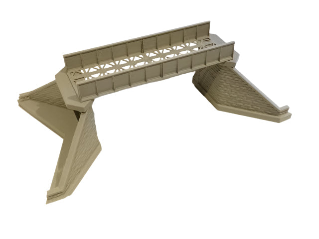 Modular plate girder bridge single track HO gauge