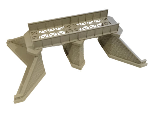 Modular plate girder bridge single track HO gauge