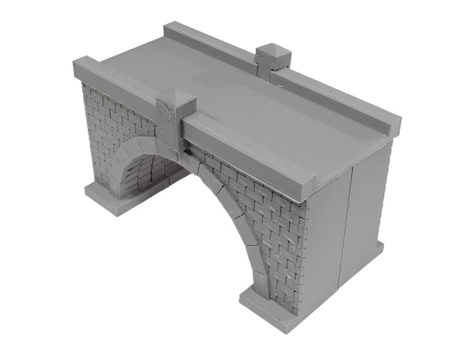 Brick viaduct bridge single and double track modular - HO gauge