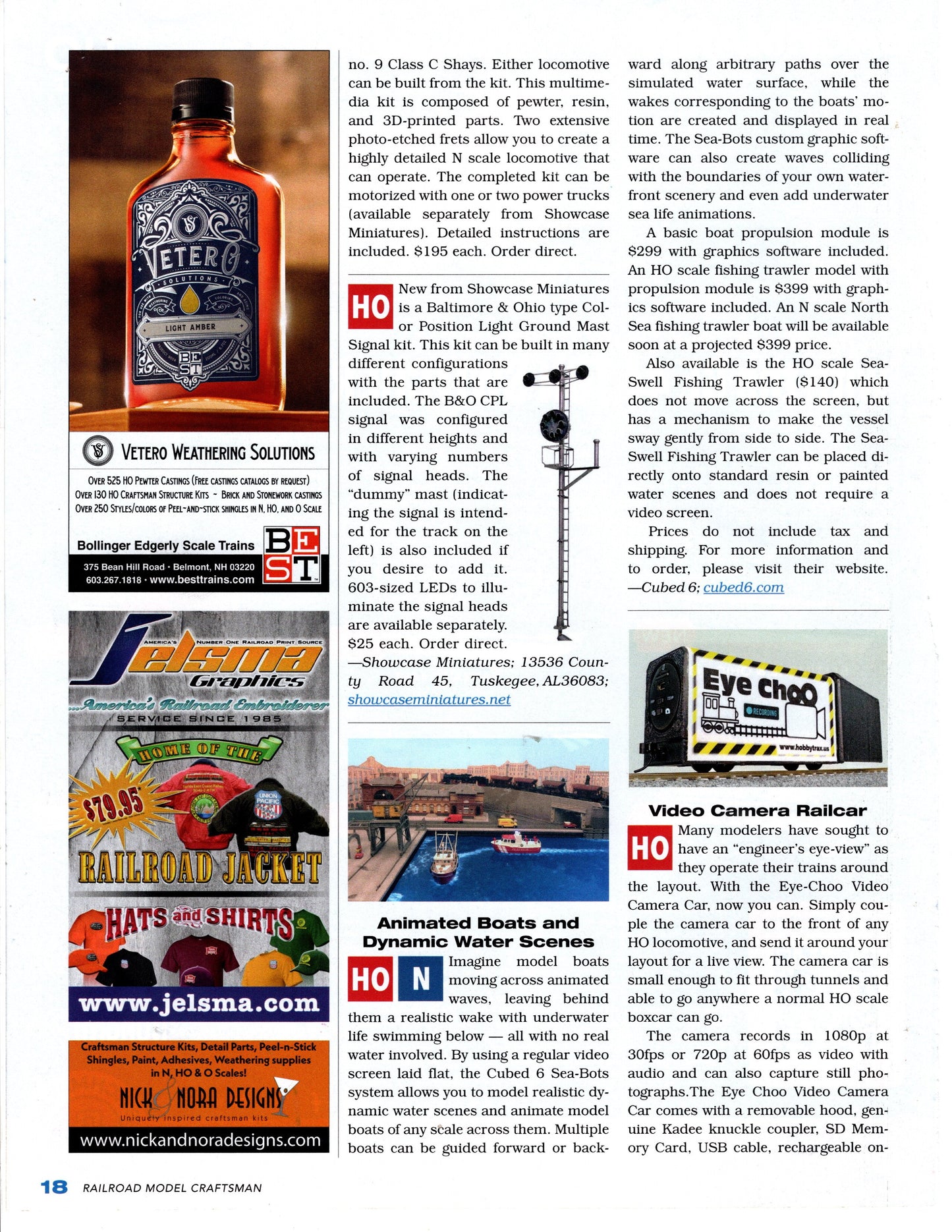 Eye Choo Camera Car for HO and Larger Scales