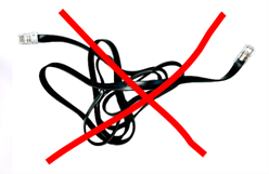 NCE PowerCab controller extension cable curly lead