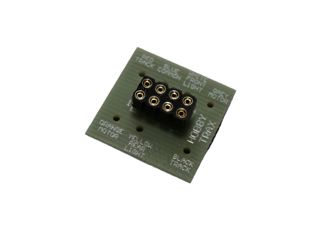 8 Pin DCC NEM652 Decoder socket hard wire adaptor board – Hobby