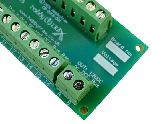 Hydra DC and DCC 16 channel bus bar with isolate function