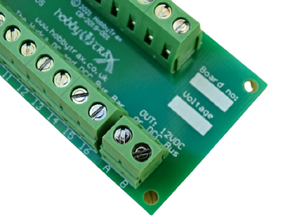 Hydra DC and DCC 16 channel bus bar with isolate function