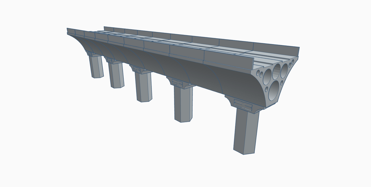 Modern modular viaduct bridge system HO gauge – Hobby Trax US