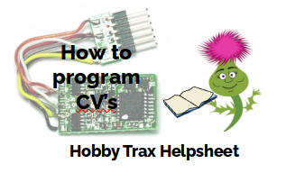 Hobby Trax Helpsheet - How to program CV's